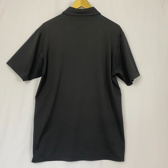 Travis Mathew Polo Shirt Mens Large Winged Solid Black Logo Pocket Short Sleeve - Picture 4 of 14